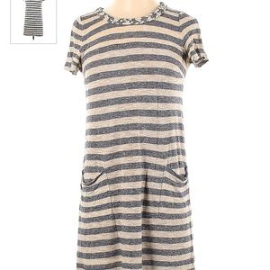 Marc By Marc Jacobs striped linen blend T-shirt dress